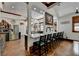Bright kitchen with marble counters and island seating at 2962 Norman Cir, Duluth, GA 30096