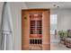 Indoor sauna featuring wooden interior and neutral paint color at 1105 Alaska St, Hampton, GA 30228