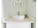 Bathroom with a vessel sink, quartz countertop, and modern fixtures at 1276 Dahlgren Se Ln, Atlanta, GA 30316