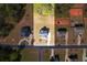 Overhead view of a house and its surrounding neighborhood, highlighting lot size at 132 Windmeadow Way, Fayetteville, GA 30214