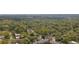 A quiet neighborhood seen from an aerial view shows lush foliage, roof tops, and winding roads at 2828 Peachtree Nw Rd # 3100, Atlanta, GA 30305