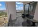 Balcony with seating area and stunning city views at 2828 Peachtree Nw Rd # 3100, Atlanta, GA 30305