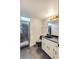 Bathroom with vanity, shower, and tile floors at 1185 Winterberry Ct, Lawrenceville, GA 30043