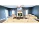 Charming living room with fireplace, hardwood floors, neutral tones, and cozy seating area at 113 Citadel Dr, Hampton, GA 30228