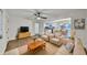 Charming living room featuring dark hardwood floors, fireplace, and natural light at 570 Harris Sw Ct, Marietta, GA 30060