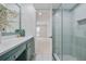 Modern bathroom with sleek glass shower and updated fixtures, creating a spa-like retreat at 6851 Roswell Rd # D-6, Atlanta, GA 30328