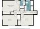 Second-floor layout featuring three bedrooms and two bathrooms at 626 Mincey Ct, Stone Mountain, GA 30087