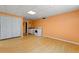 Finished basement with closet space, kitchenette, and bright lighting at 2245 Friars Gate Dr, Lawrenceville, GA 30043
