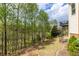 View of wooded backyard and outdoor area, showcasing the peaceful surroundings of the property at 4020 Balleycastle Ln, Duluth, GA 30097