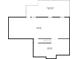 Basement floor plan exhibiting dimensions of the basement layout with a covered deck on the first floor at 5950 Bridge Stone Ct, Cumming, GA 30028