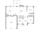 First floor plan illustrating the home layout and dimensions at 5950 Bridge Stone Ct, Cumming, GA 30028