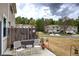 Backyard with a patio and a partial view of the neighborhood at 338 Oak Leaf Pl, Acworth, GA 30102