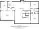 The basement floor plan features a recreation room, bedroom, bathroom, wet bar, and garage access at 6124 Kings Mountain Ct, Stone Mountain, GA 30087