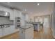 Modern kitchen with stainless steel appliances and a granite island at 1658 Lightfoot Cir, Marietta, GA 30062