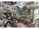 Eclectic bedroom with a ceiling fan, unique decorations, and a comfortable bed at 1480 Bramlett Forest Se Trl, Lawrenceville, GA 30045