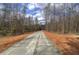 Long, gravel driveway lined with trees and wood chips leading to a secluded home at 313 Morgan Rd, Temple, GA 30179