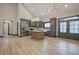 Modern kitchen with gray cabinetry and stainless steel appliances at 313 Morgan Rd, Temple, GA 30179