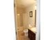 Bathroom features a shower-tub combo and vanity with granite countertop at 1440 Gallup Dr, Stockbridge, GA 30281