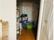 Storage area for cleaning supplies and toiletries at 3727 Dial Dr, Stone Mountain, GA 30083