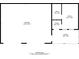 Detailed floor plan showcasing the layout of the home, including the garage, bath, foyer, porch, and room at 300 Outlaw Rdg, Canton, GA 30115