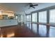 Bright living area with hardwood floors, and open layout to the kitchen at 1810 Talbot Ct, Lawrenceville, GA 30044