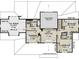 Home's second-story floor plan featuring bedrooms, a loft, a bonus room, and bathroom layouts at 00 Daxton Dr (Lot 74), Canton, GA 30115