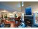 Open concept living area with fireplace, hardwood floors, and natural light at 3259 Clairmont North Ne, Brookhaven, GA 30329