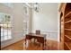Bright office with hardwood floors, built-in bookcase, and large windows at 535 Telford Pl, Atlanta, GA 30342