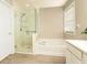 Bathroom featuring a separate shower and tub at 246 Cavendar Way # 16, Marietta, GA 30066