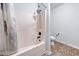 Functional bathroom with a bathtub, shower, toilet, and tile flooring at 251 Manous Way, Canton, GA 30115