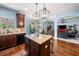 Well-designed kitchen is open to a living area in this home at 251 Manous Way, Canton, GA 30115