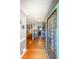 Inviting foyer featuring hardwood floors and a stylish leaded glass front door at 3530 Embry Cir, Atlanta, GA 30341