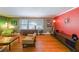 Stylish living room with unique decor and hardwood flooring at 3530 Embry Cir, Atlanta, GA 30341