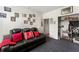 Upstairs Bonus Room with sports-themed decor and a comfy seating area at 4823 Layton Dr, Lithia Springs, GA 30122
