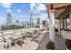 Expansive rooftop deck with lounge seating offering panoramic city views on a sunny day at 250 Park Avenue West Nw # 313, Atlanta, GA 30313