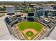 An expansive aerial view of a sports arena with seating and lush green field at 3980 Allegretto Cir, Atlanta, GA 30339
