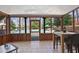 Enclosed patio overlooking the backyard pool at 880 Crossfire Nw Rdg, Marietta, GA 30064