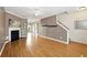 Bright living room features hardwood floors, a fireplace, and plenty of natural light at 2572 Avery Park Cir, Doraville, GA 30360