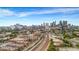 Stunning aerial view of the city skyline, offering an urban vibe and desirable neighborhood location at 267 Castleberry Station Sw Dr, Atlanta, GA 30313