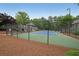 Community tennis court surrounded by trees at 602 Abingdon Way, Atlanta, GA 30328