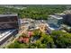 Bird's-eye view of surrounding neighborhood, lush green trees, and buildings near downtown at 8 Collier Nw Rd # B2, Atlanta, GA 30309