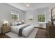 Bedroom with hardwood floors, neutral tones, two windows and natural light at 8 Collier Nw Rd # B2, Atlanta, GA 30309