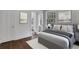 Well-lit main bedroom featuring a comfortable bed, with large windows and contemporary décor at 8 Collier Nw Rd # B2, Atlanta, GA 30309