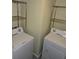 Laundry room complete with a washer and a dryer, and shelving at 855 Peachtree Ne St # 1912, Atlanta, GA 30308