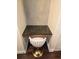 A stylish office nook features a granite counter and swivel chair at 855 Peachtree Ne St # 1912, Atlanta, GA 30308