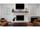 Comfortable living room featuring fireplace, television and stylish decor at 13 Sherman Nw Ln, Cartersville, GA 30121