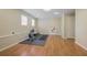 Finished basement featuring new floors, workout equipment and recessed lighting at 3916 S Martin Way, Lithia Springs, GA 30122