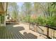 Large wooden deck overlooks the spacious backyard at 1010 Allenbrook Ln, Roswell, GA 30075