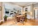 Dining Area between living room and kitchen features hardwood floors and traditional furnishings at 4503 Payton Oaks Ne Pl, Atlanta, GA 30345
