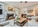 Living room with fireplace, hardwood flooring, and traditional furnishings at 4503 Payton Oaks Ne Pl, Atlanta, GA 30345